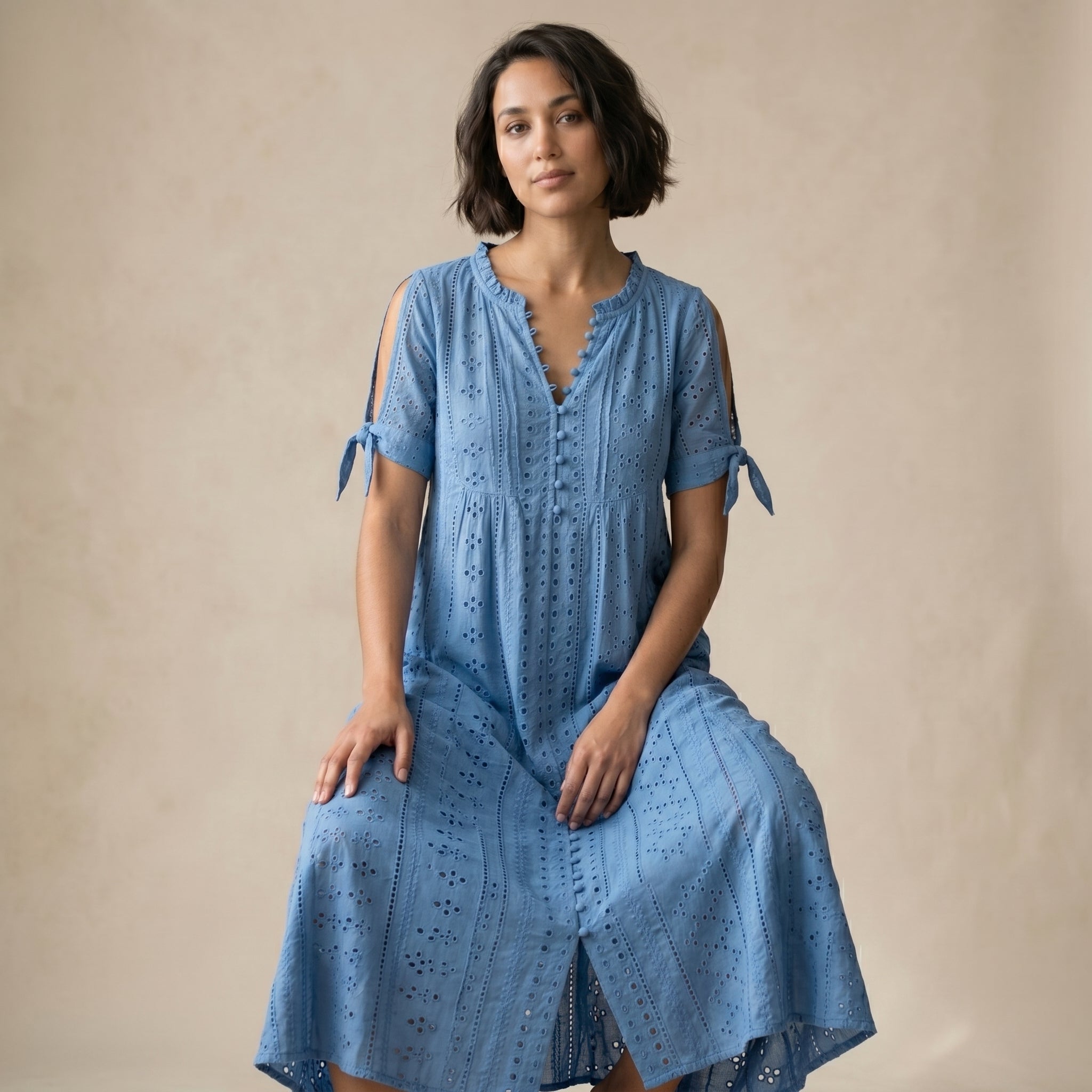 Women's Boho Midi Dress