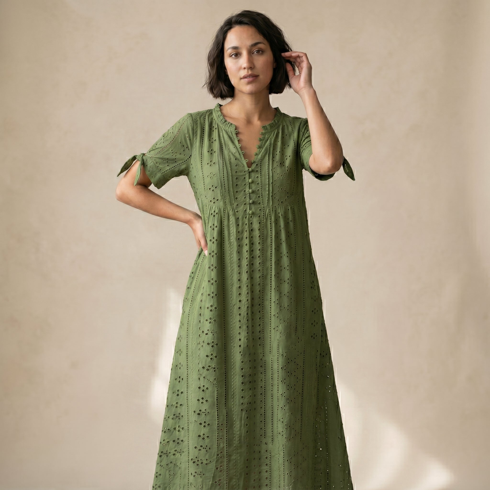 Women's Boho Midi Dress