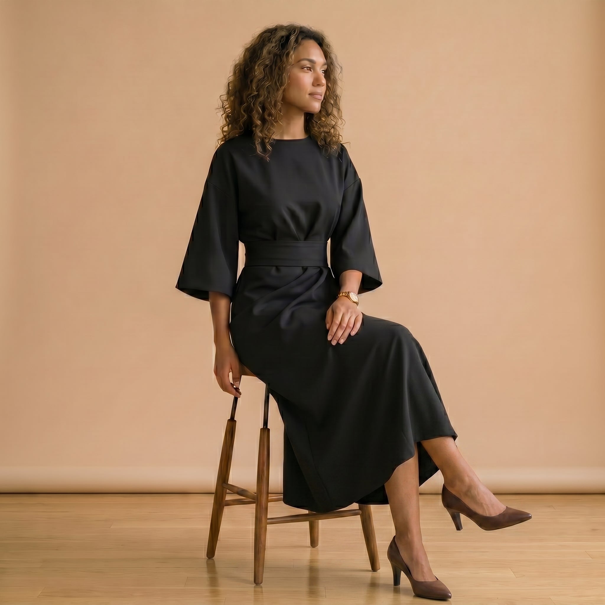 Women's Lantern-Sleeve Dress