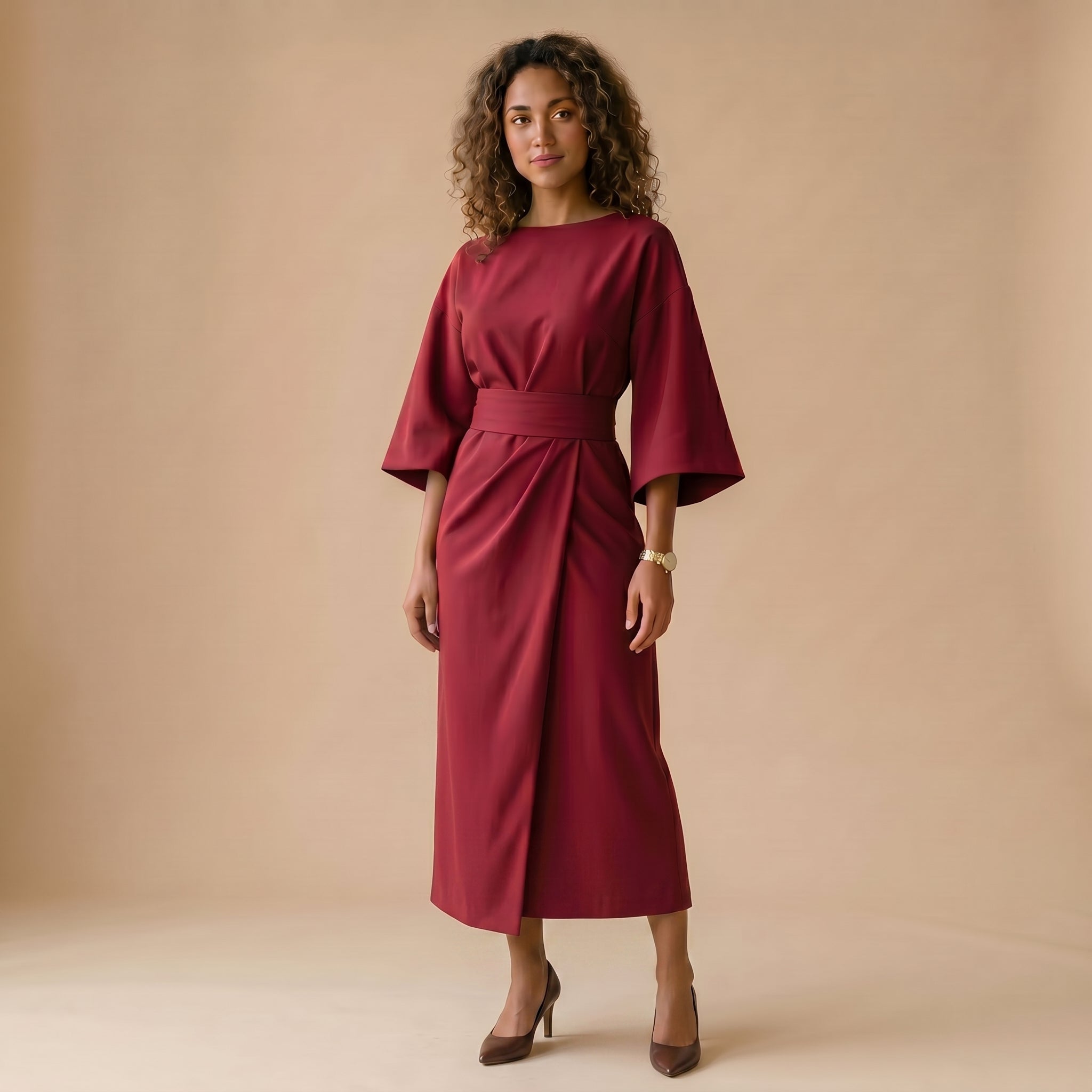 Women's Lantern-Sleeve Dress
