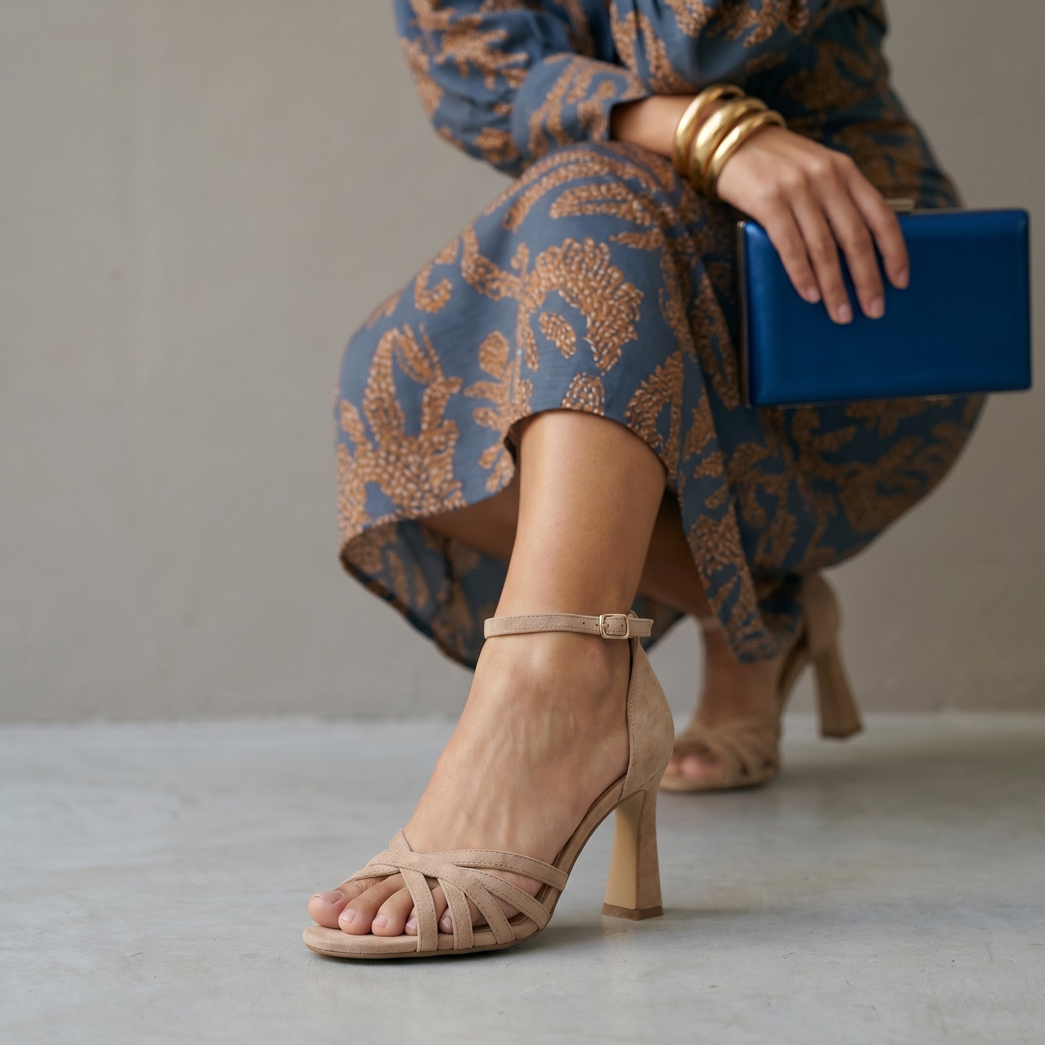 Women’s Patchwork Low Heel Sandals