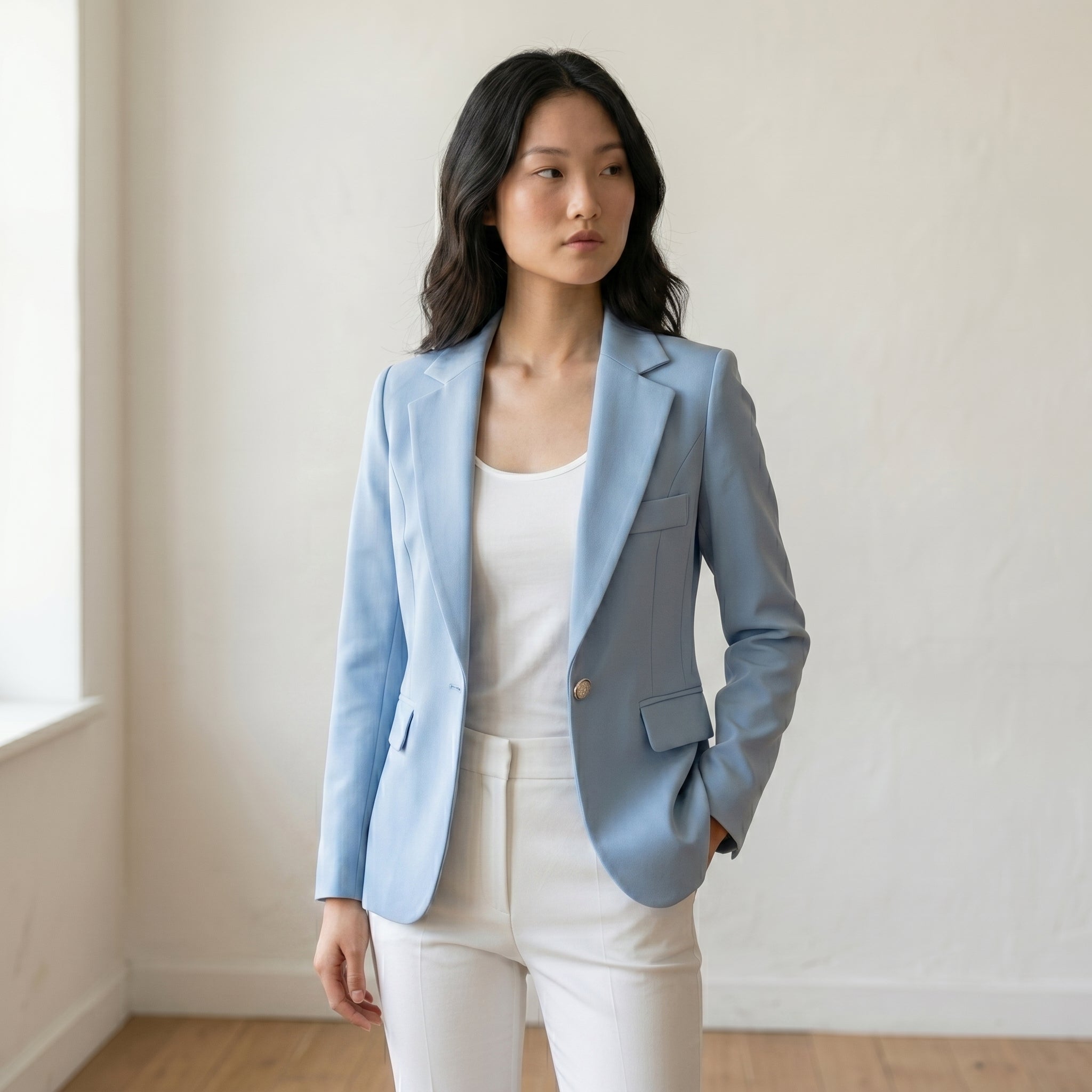 Women’s Single Button Slim Fit Blazer