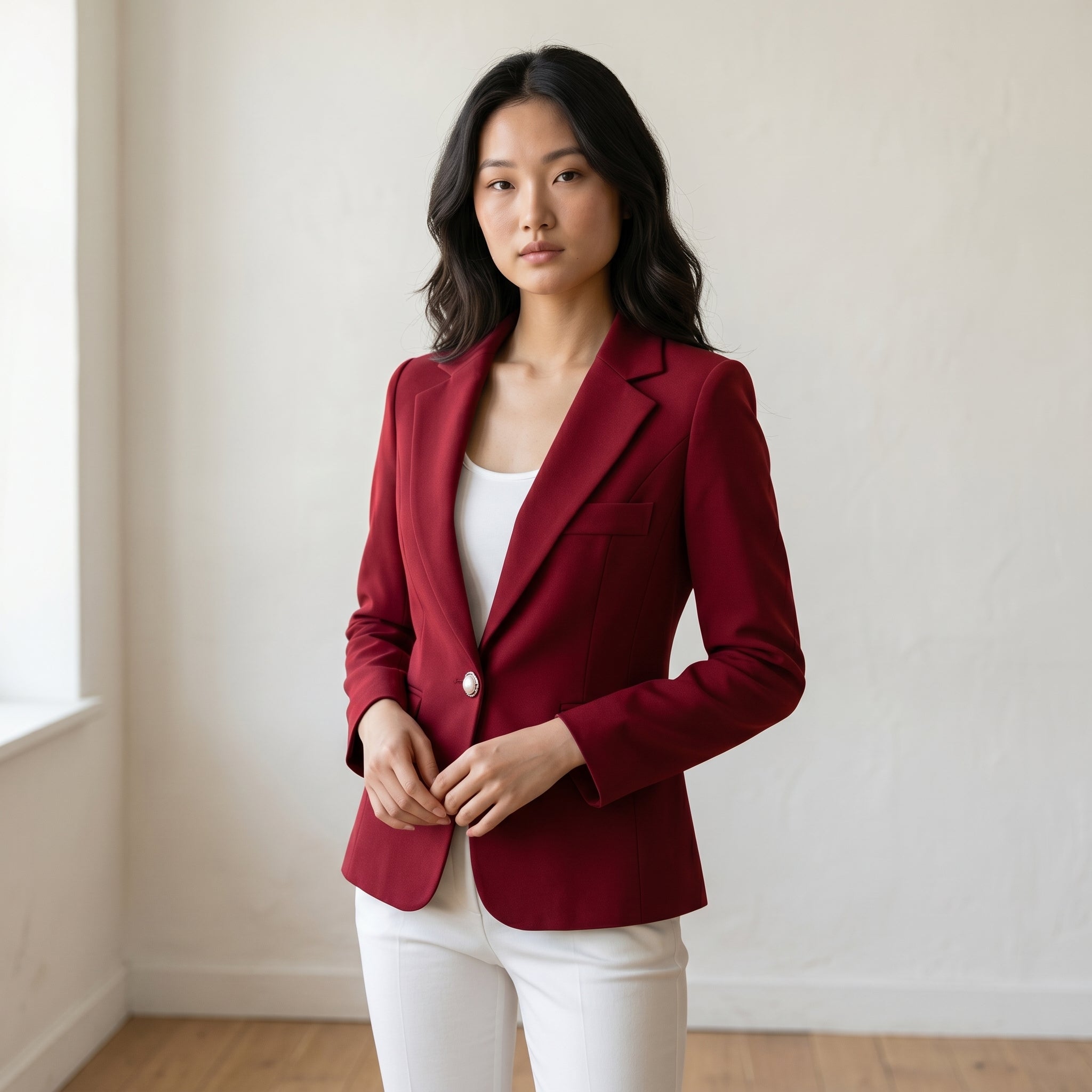 Women’s Single Button Slim Fit Blazer