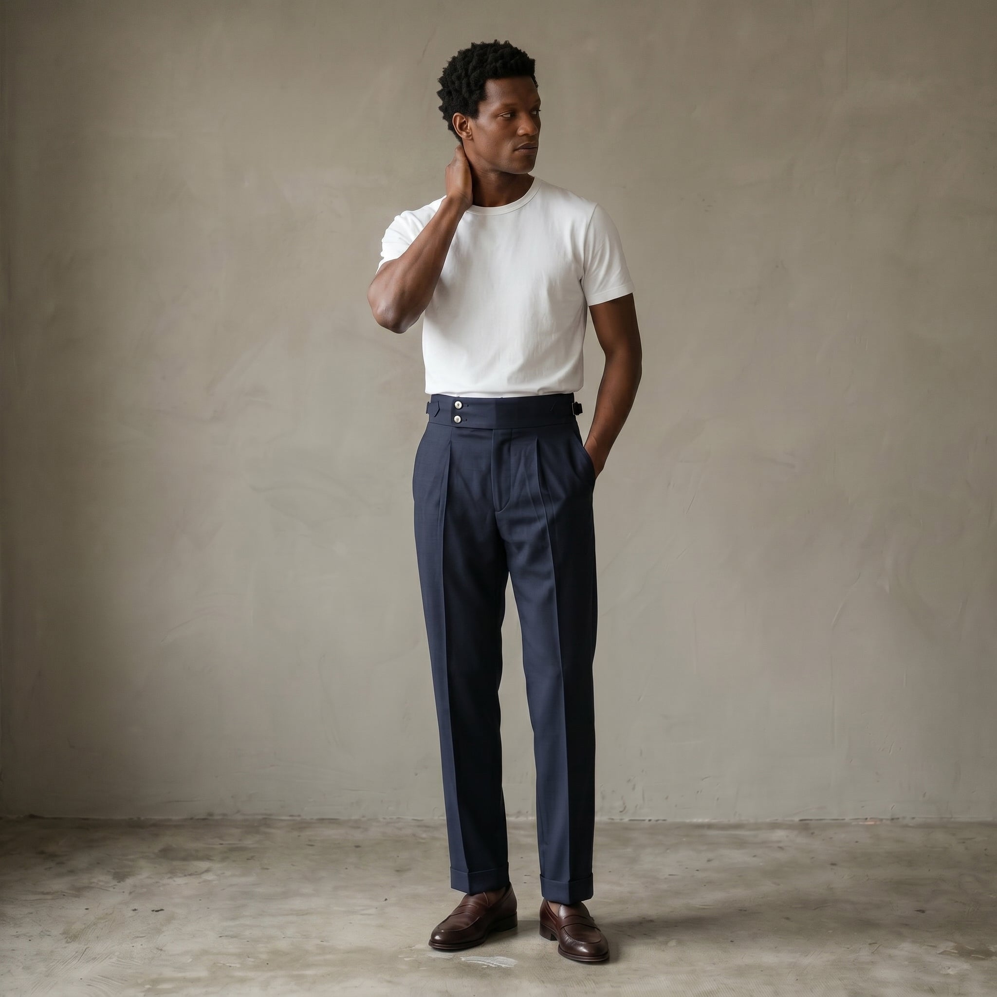 Men’s Pleated Trousers