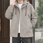 Men's Adjustable Hood Utility Jacket-Azzella London