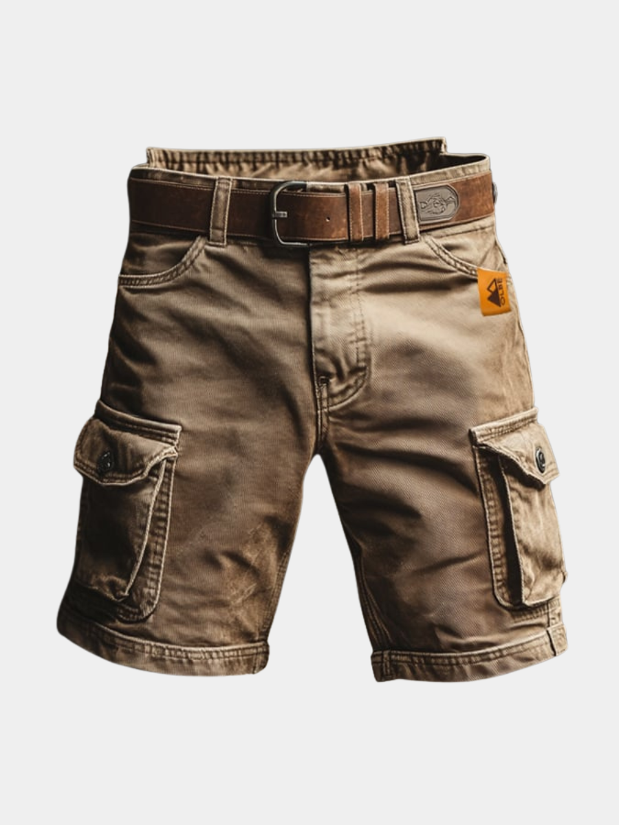 Men's Bermuda Cargo Shorts-Shorts-Azzella London