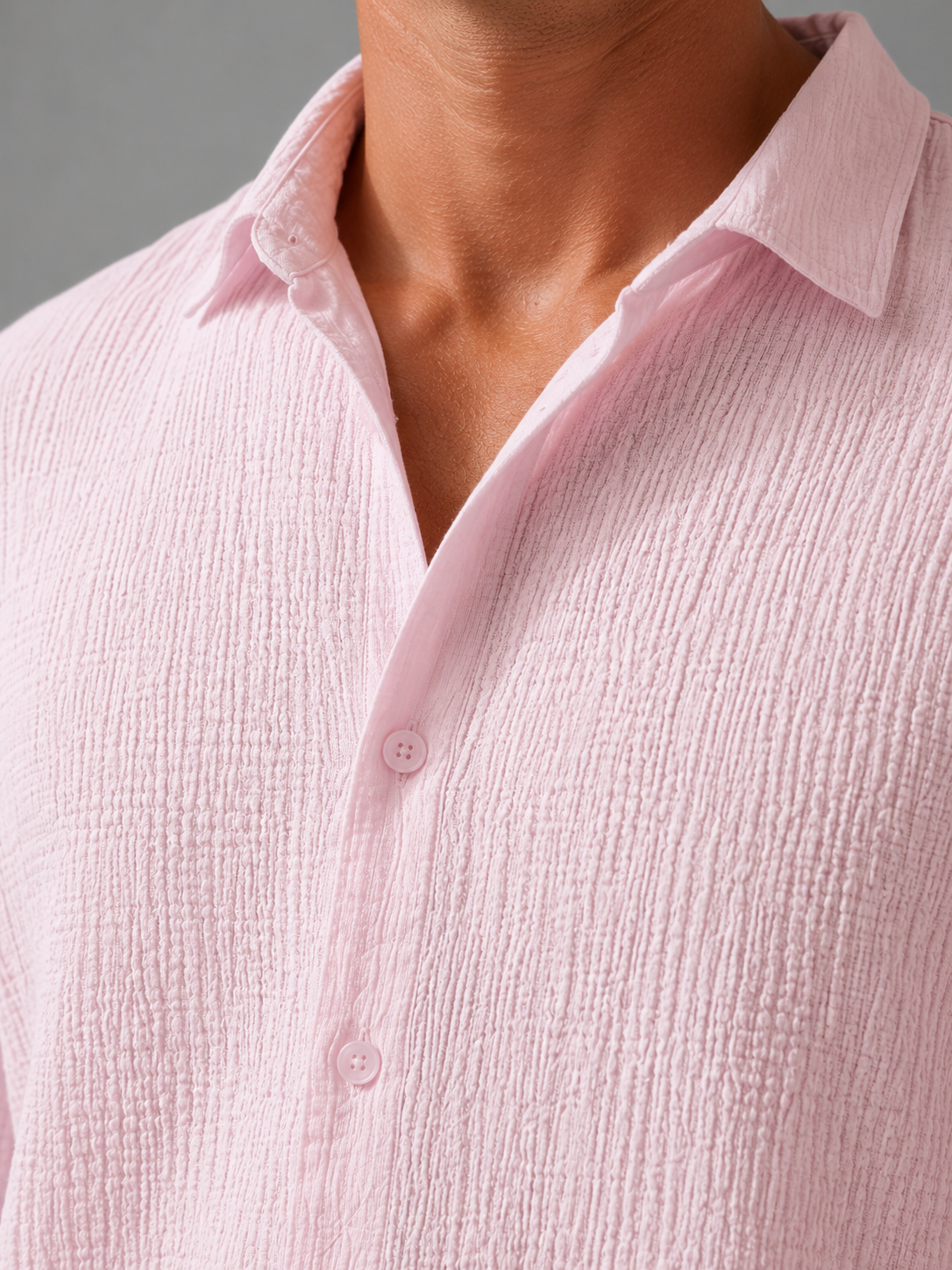 Men's Button Front Shirt-Azzella London