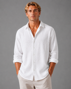 Men's Button Front Shirt-Azzella London