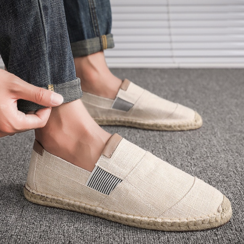 Men's Canvas Espadrilles-Espadrilles-Azzella London