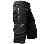 Men’s Cargo Shorts Multi Pocket Utility Zip Outdoor Style-Azzella London
