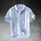 Men's Casual Short-Sleeve Shirt-Shirt-Azzella London