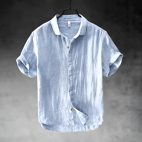 Men's Casual Short-Sleeve Shirt-Shirt-Azzella London