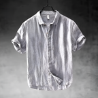 Men's Casual Short-Sleeve Shirt-Shirt-Azzella London