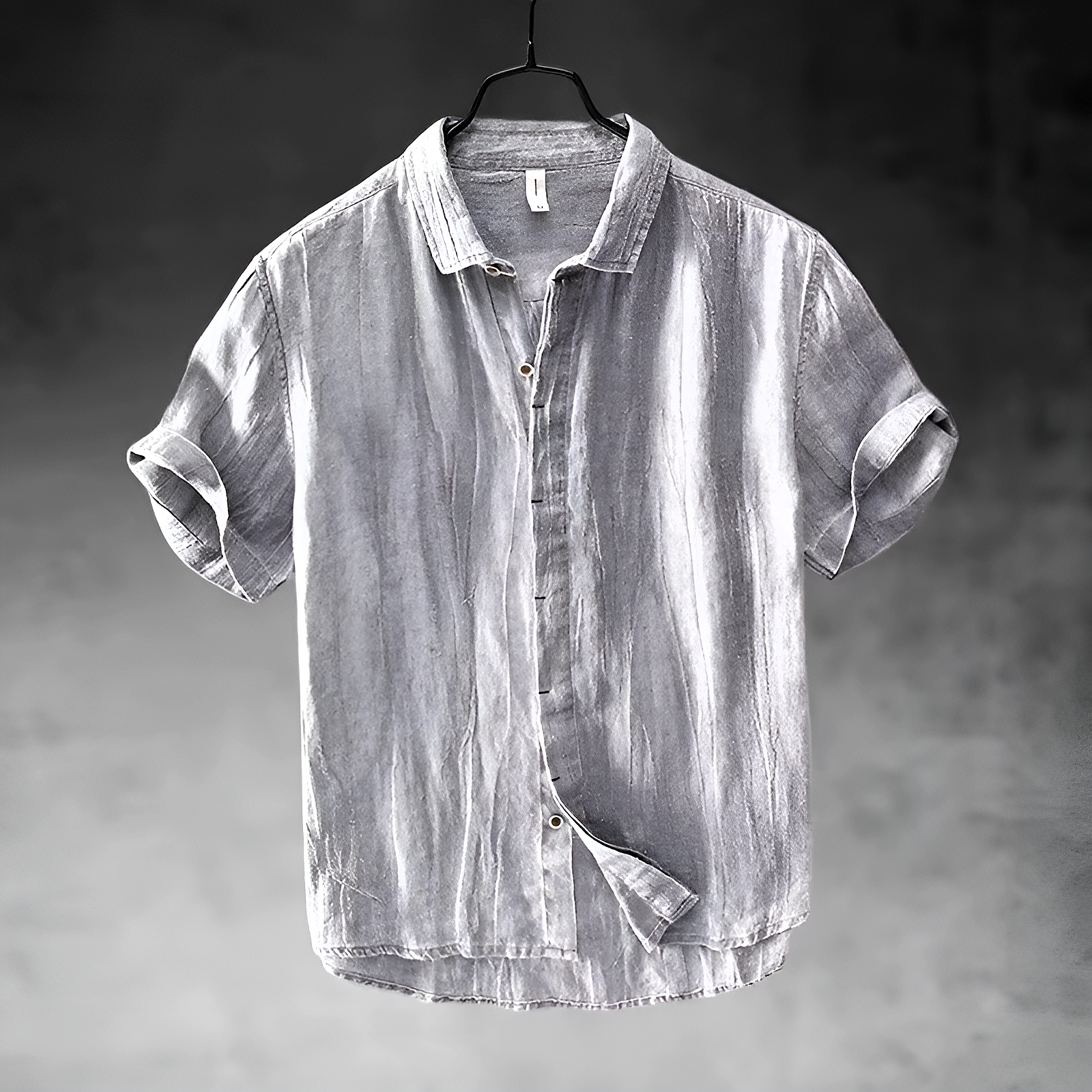 Men's Casual Short-Sleeve Shirt-Shirt-Azzella London