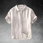 Men's Casual Short-Sleeve Shirt-Shirt-Azzella London
