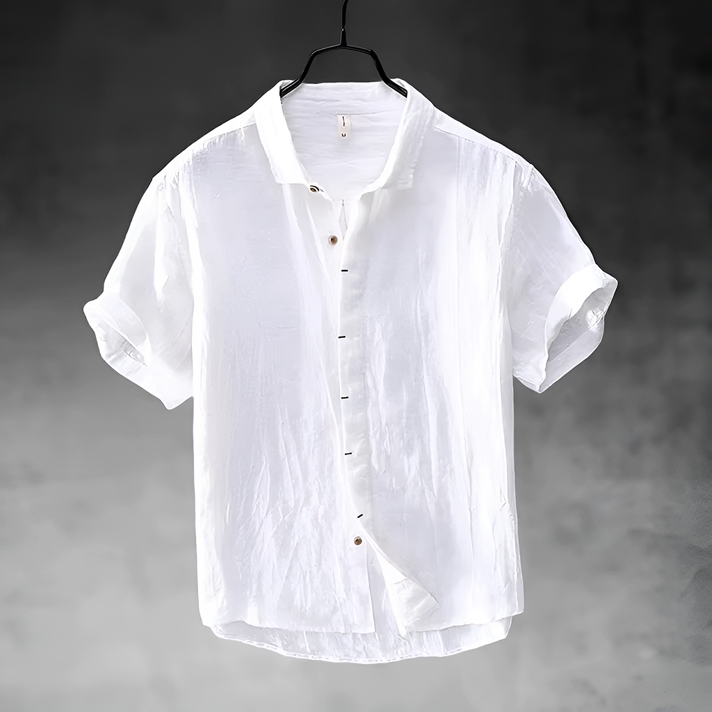Men's Casual Short-Sleeve Shirt-Shirt-Azzella London