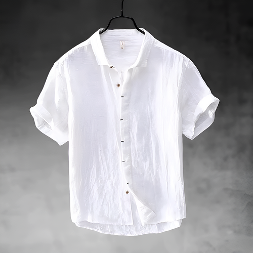 Men's Casual Short-Sleeve Shirt-Shirt-Azzella London