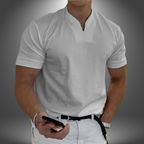 Men's Casual V-Neck T-Shirt-T-Shirt-Azzella London