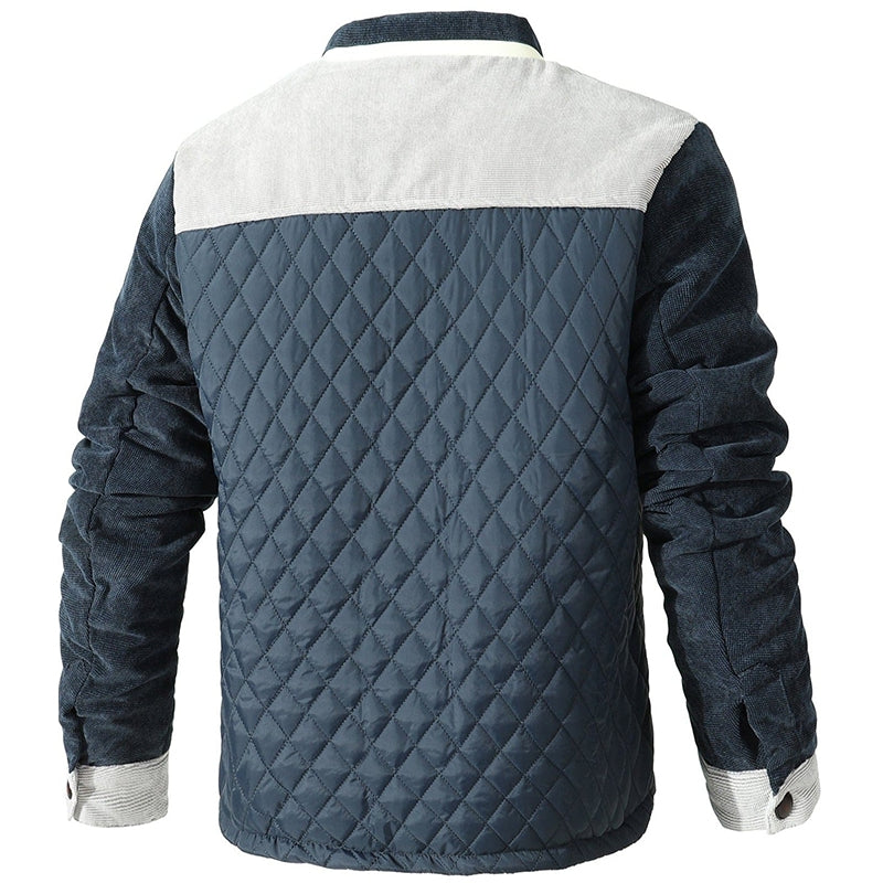 Men's Check Pattern Jacket-Azzella London