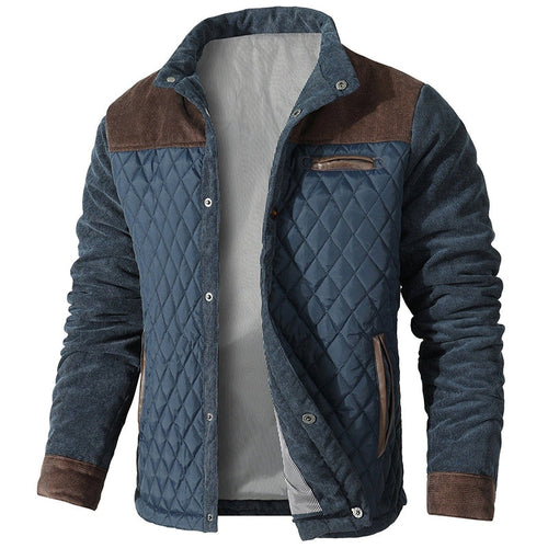 Men's Check Pattern Jacket-Azzella London