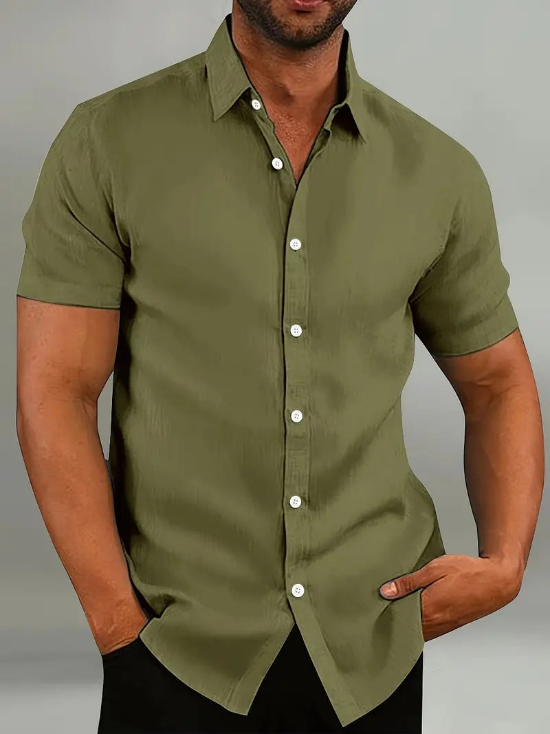 Men's Classic Collar Shirt-Shirt-Azzella London