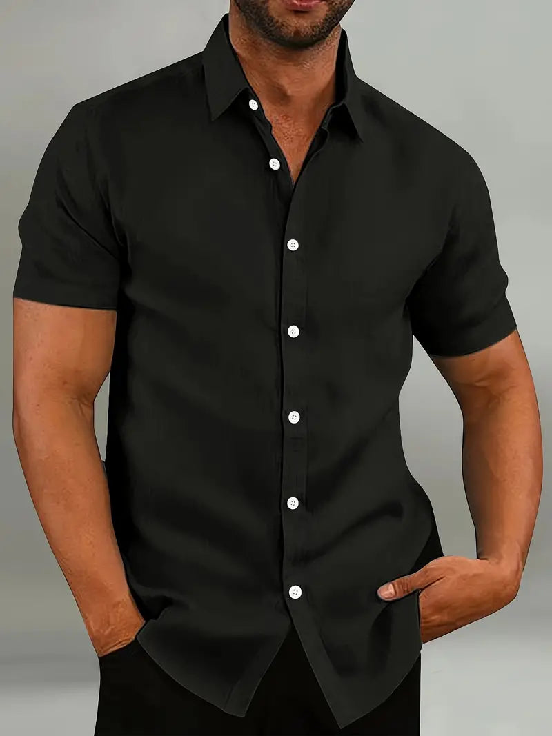 Men's Classic Collar Shirt-Shirt-Azzella London