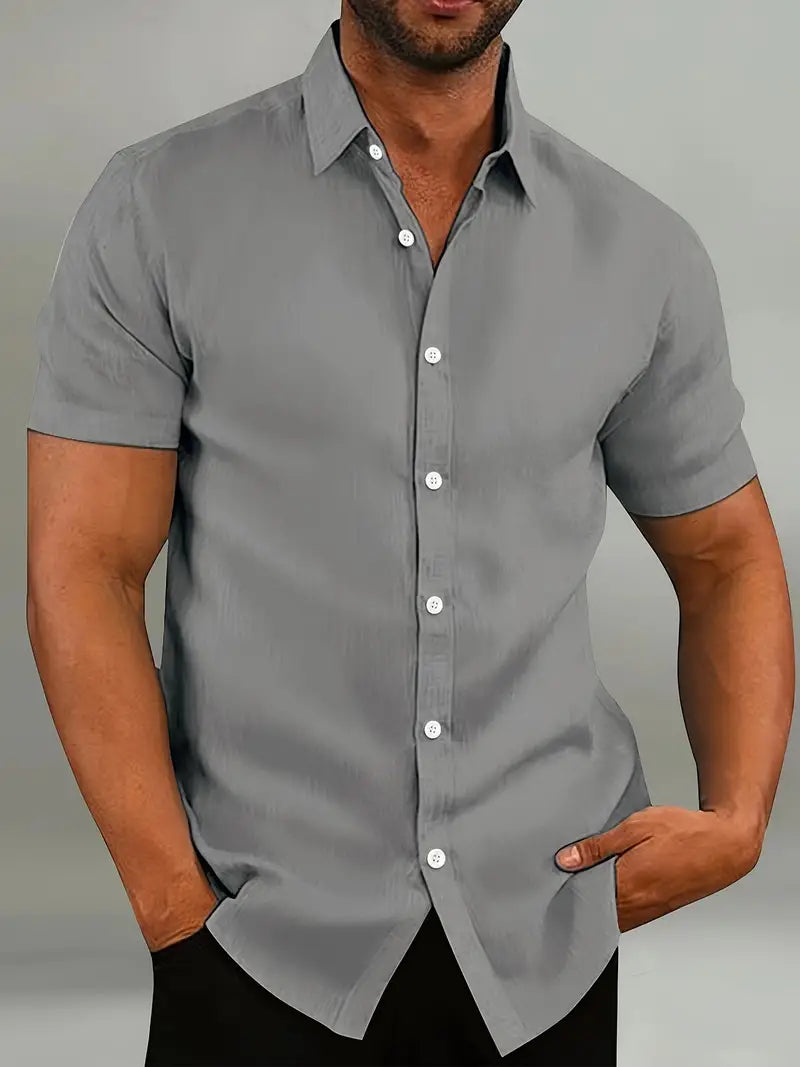 Men's Classic Collar Shirt-Shirt-Azzella London