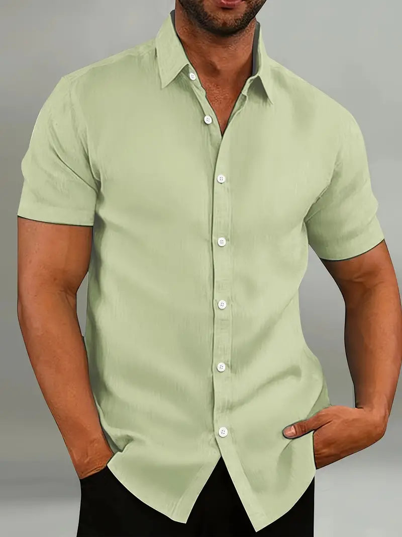 Men's Classic Collar Shirt-Shirt-Azzella London