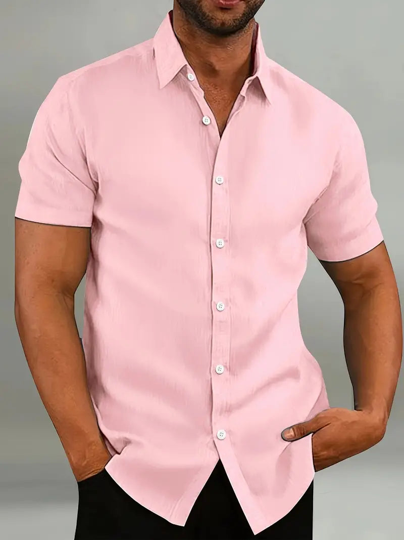 Men's Classic Collar Shirt-Shirt-Azzella London