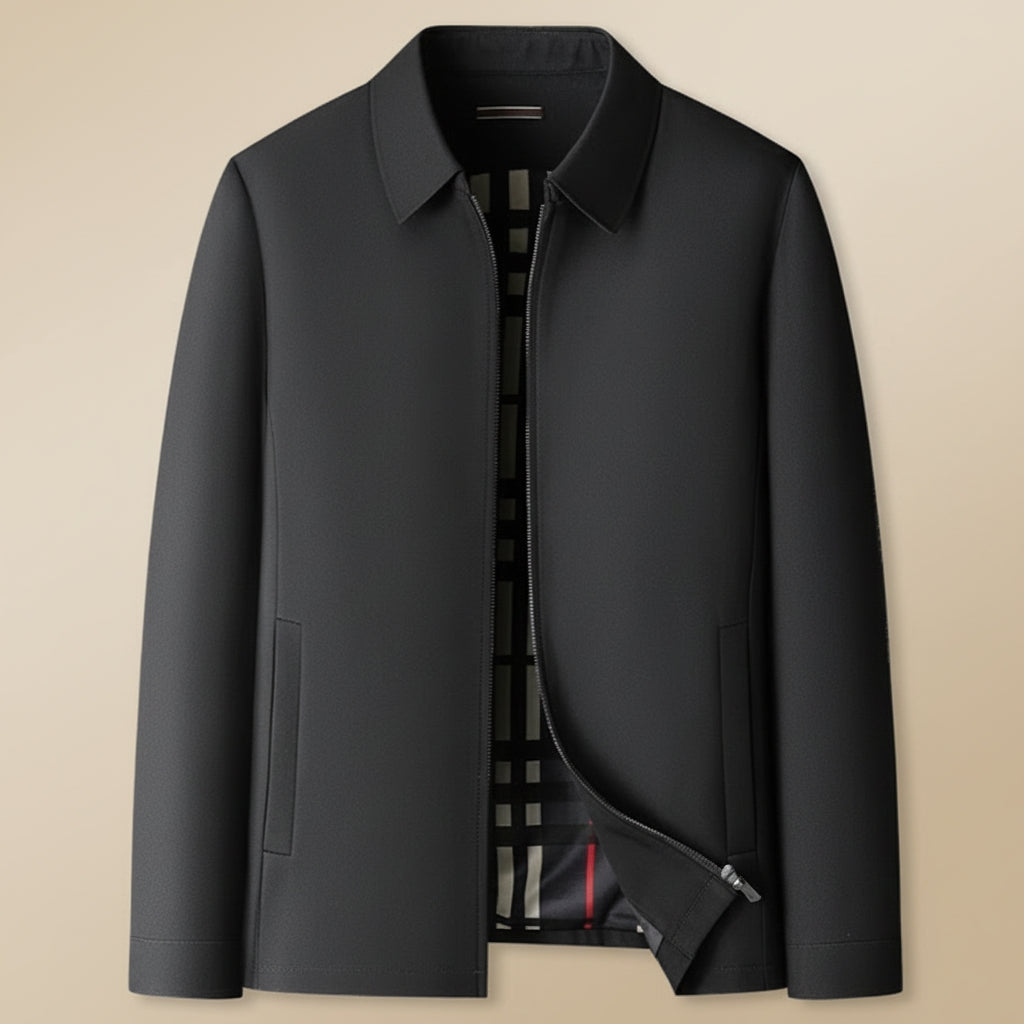 Men's Classic Collar Short Jacket-Azzella London