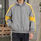 Men's Colorblock Elasticated Jacket-Azzella London