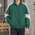 Men's Colorblock Elasticated Jacket-Azzella London