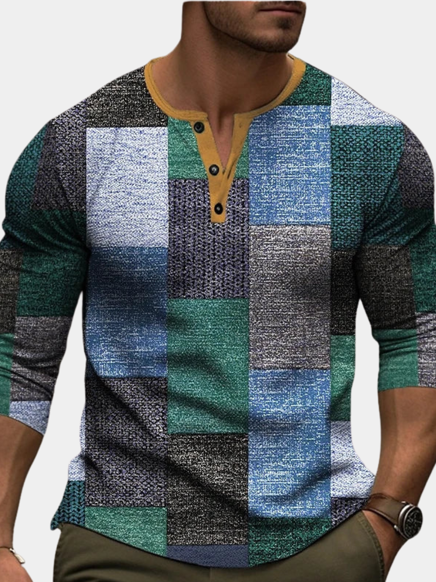 Men's Colorful 3D Print Shirt-Shirt-Azzella London