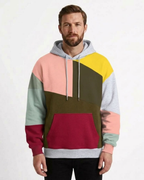 Men's Colour Block Hoodie-Azzella London