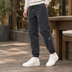 Men's Corded Texture Joggers-Azzella London