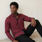 Men's Cotton-Blend Long-Sleeve Shirt-Azzella London