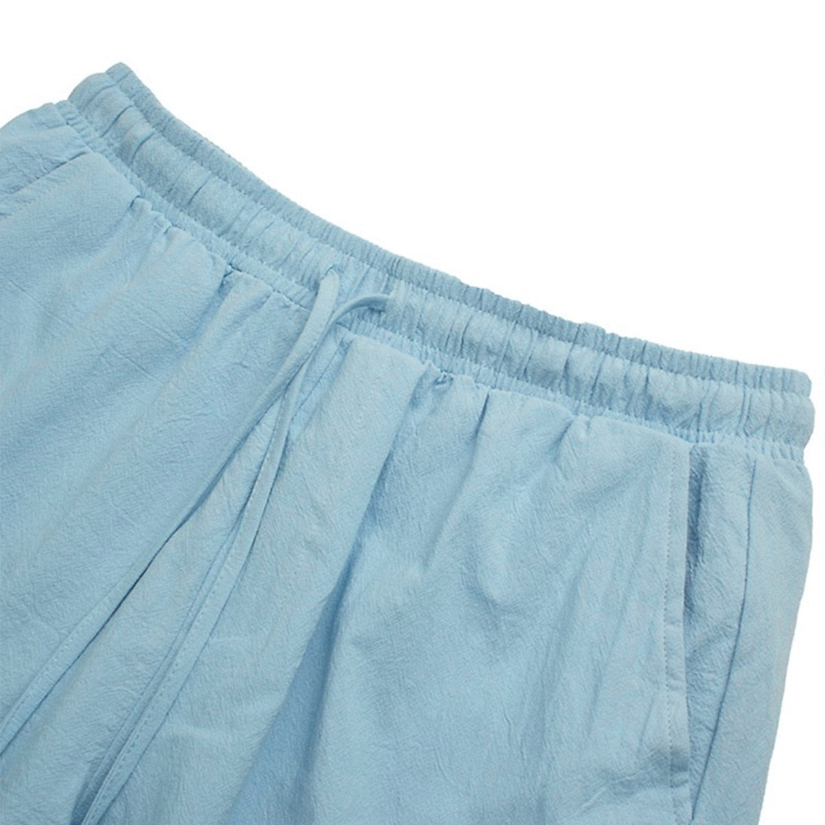 Men's Cotton-Linen Cargo Shorts-Shorts-Azzella London