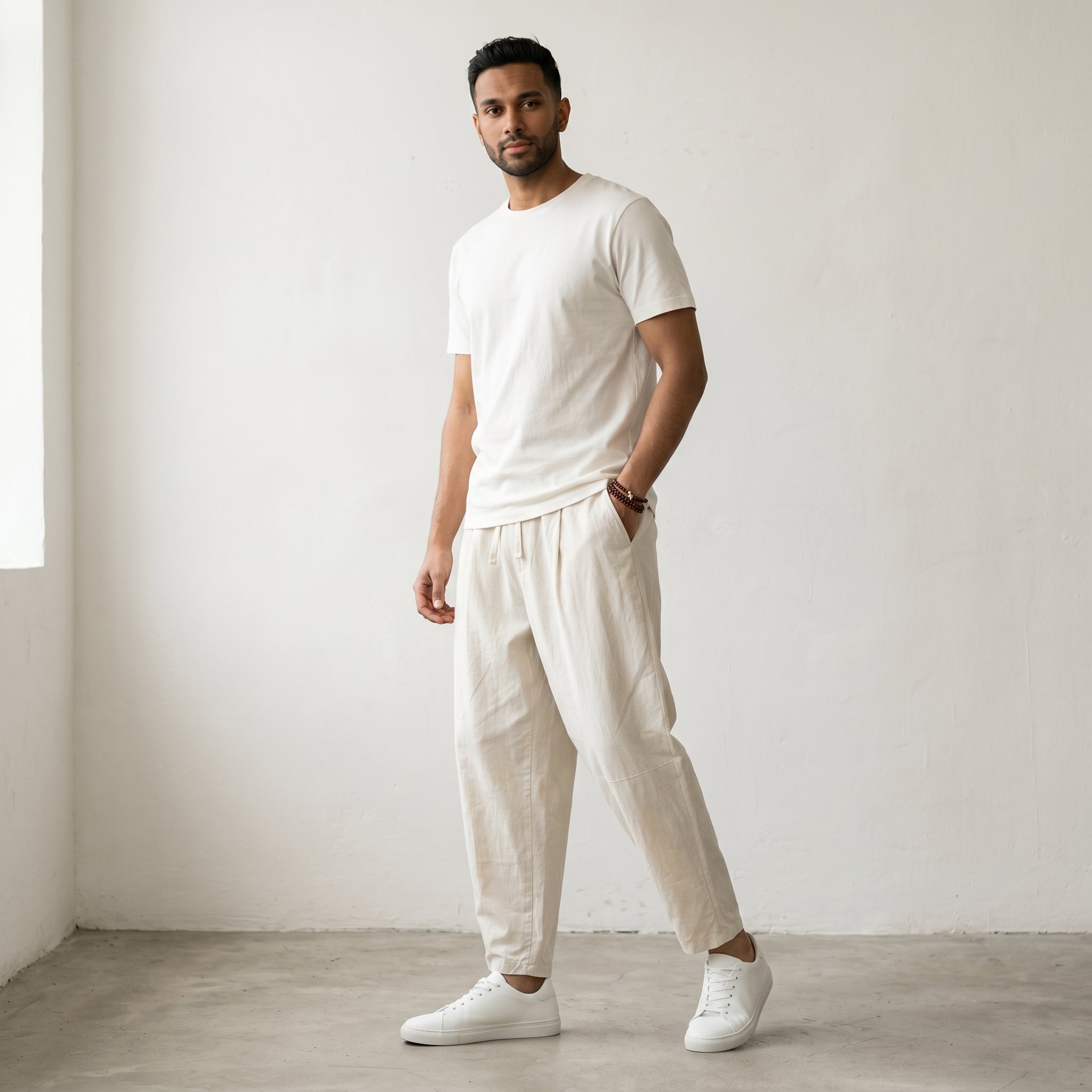 Men's Cotton Trousers-Azzella London