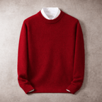 Men's Cotton Wool Crewneck Sweater-Sweater-Azzella London