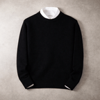 Men's Cotton Wool Crewneck Sweater-Sweater-Azzella London