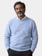 Men's Cotton Wool Crewneck Sweater-Sweater-Azzella London