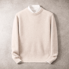 Men's Cotton Wool Crewneck Sweater-Sweater-Azzella London