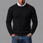 Men's Cotton Wool Crewneck Sweater-Sweater-Azzella London