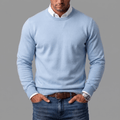 Men's Cotton Wool Crewneck Sweater-Sweater-Azzella London