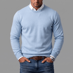 Men's Cotton Wool Crewneck Sweater-Sweater-Azzella London