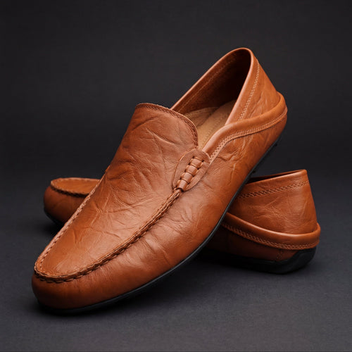 Men's Cushioned Classic Loafers-Loafers-Azzella London