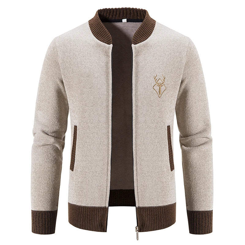 Men's Deer Icon Knit Vest-Vest-Azzella London