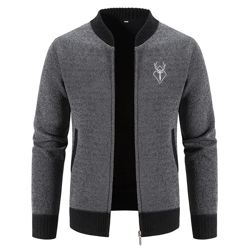 Men's Deer Icon Knit Vest-Vest-Azzella London