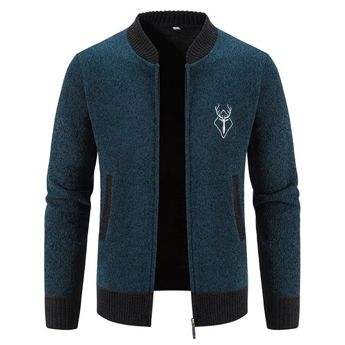 Men's Deer Icon Knit Vest-Vest-Azzella London