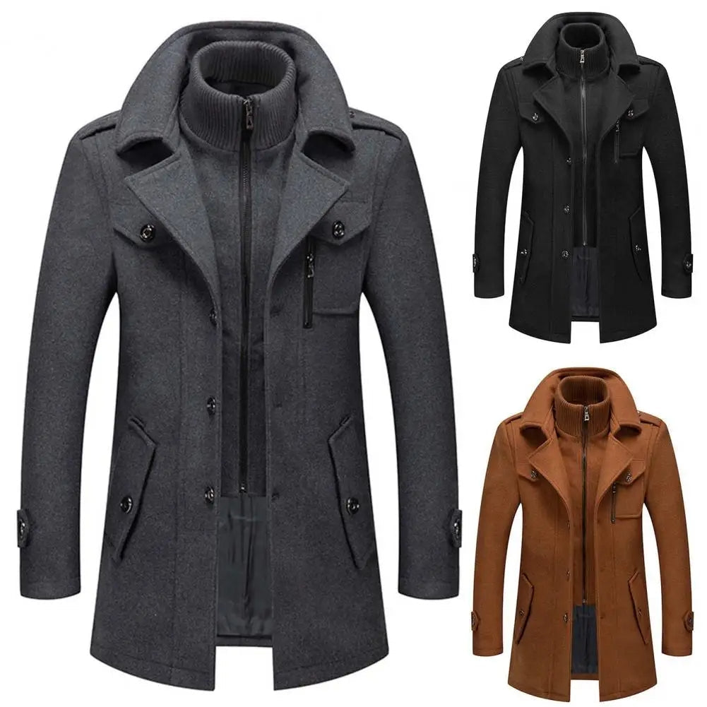 Men's Detachable Inner Winter Jacket-Azzella London